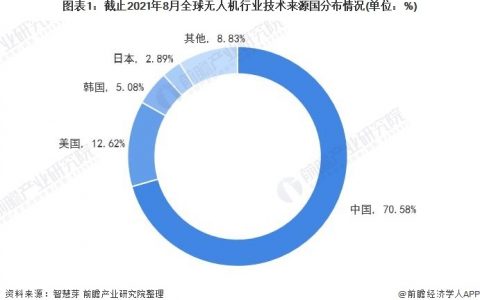 2021年全球無人機行業(yè)技術(shù)競爭格局，（全球無人機第一大技術(shù)來源國為中國）